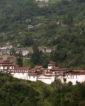 Bhutan-Trongsa-Dzong-et-Nepal